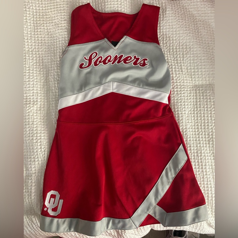 Sooners Red and Gray Cheer Dress